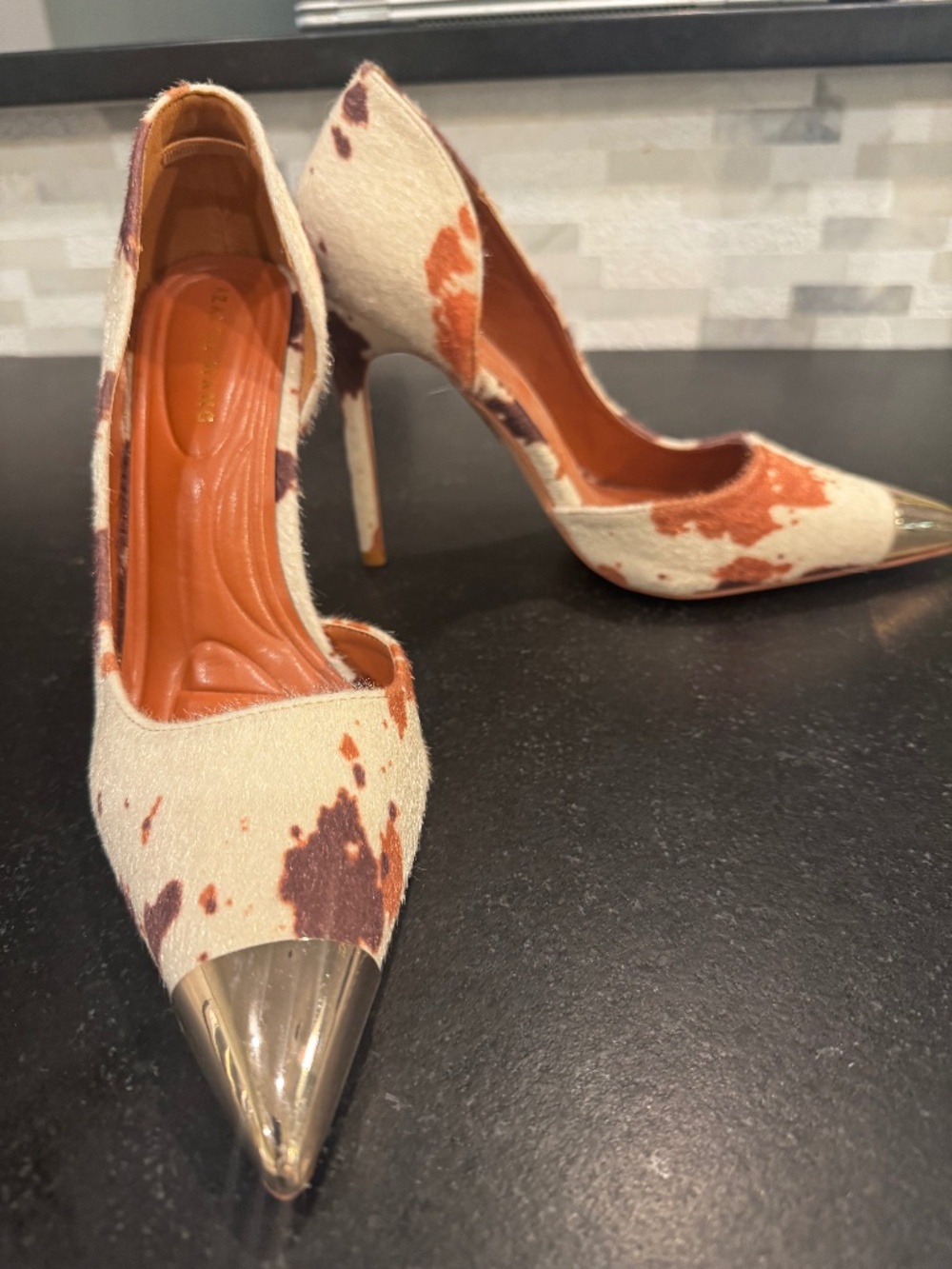 Azalea Wang Animal Print Heels